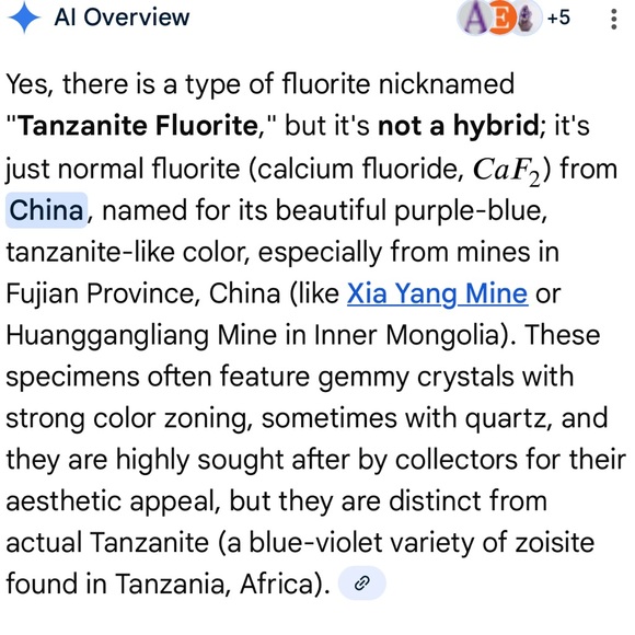 Natural Dark Blue “Tanzanite” Fluorite Crystal Matrix Stunning Blue Crystal Rock - Picture 10 of 10